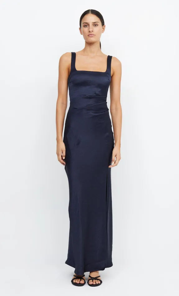 Bec Bridge Bridesmaid Dresses Women THE DREAMER SQUARE NECK DRESS 8211 INK