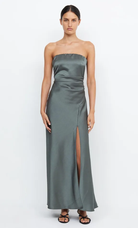 Bec Bridge Bridesmaid Dresses Women THE DREAMER STRAPLESS DRESS 8211 DARK WILLOW