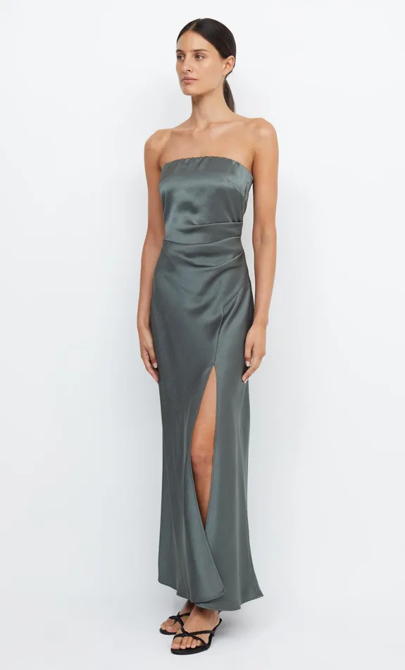 Bec Bridge Bridesmaid Dresses Women THE DREAMER STRAPLESS DRESS 8211 DARK WILLOW