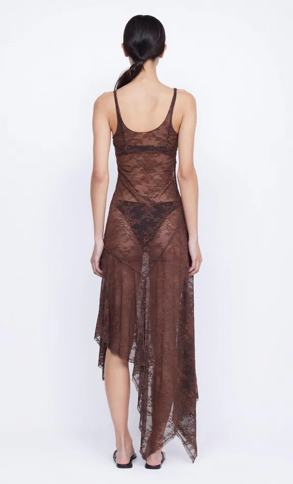 Bec Bridge Maxi Dresses Women ADONIA ASYM MIDI DRESS 8211 CHOCOLATE
