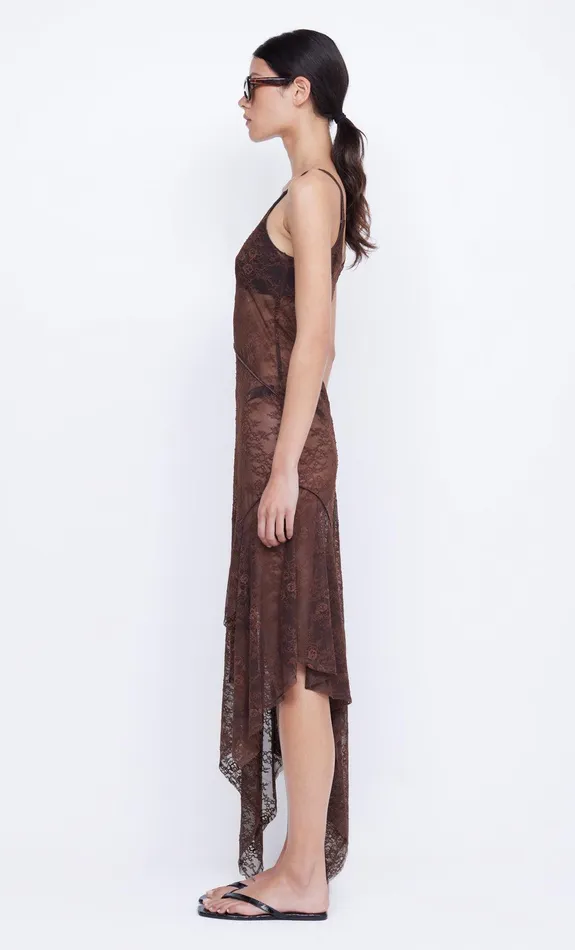 Bec Bridge Maxi Dresses Women ADONIA ASYM MIDI DRESS 8211 CHOCOLATE