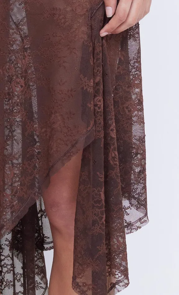 Bec Bridge Maxi Dresses Women ADONIA ASYM MIDI DRESS 8211 CHOCOLATE