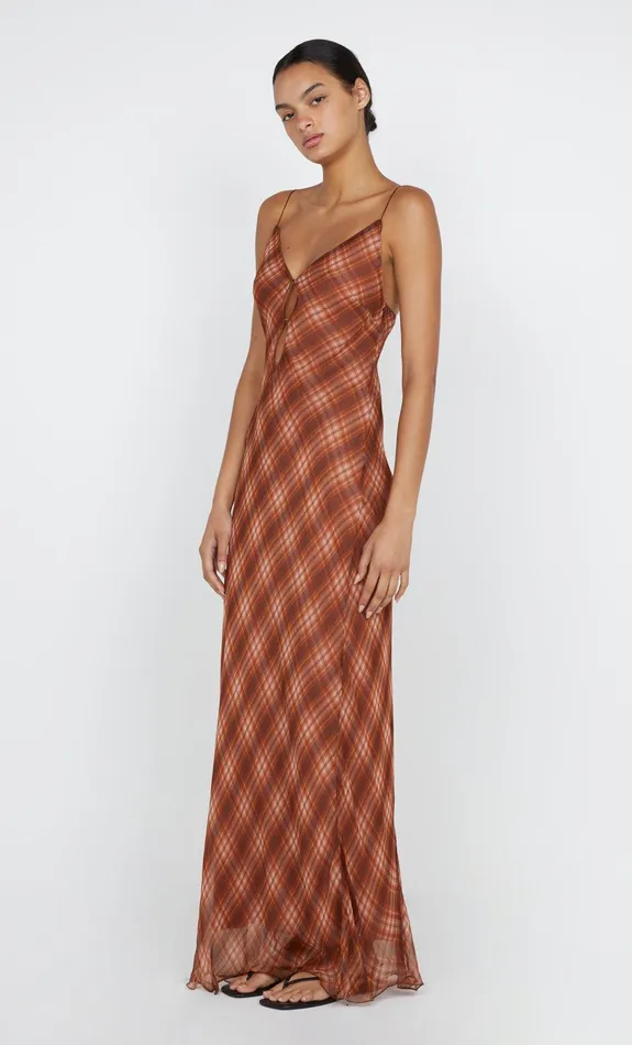 Bec Bridge Maxi Dresses Women DEVI MAXI DRESS 8211 DESERT CHECK