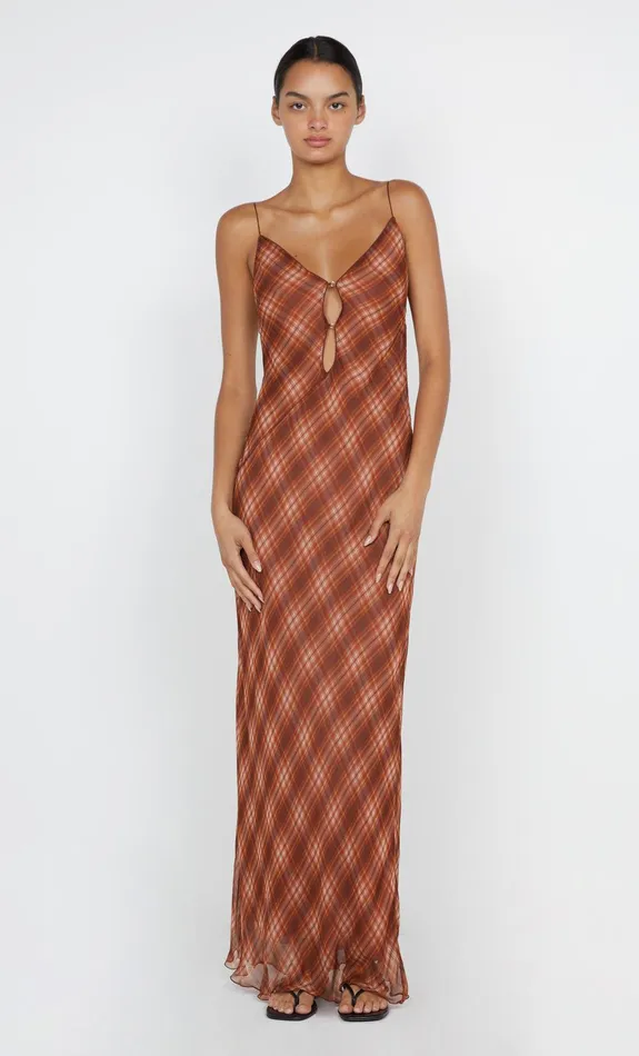 Bec Bridge Maxi Dresses Women DEVI MAXI DRESS 8211 DESERT CHECK