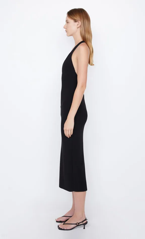 Bec Bridge Maxi Dresses Women ELVIE HALTER MIDI DRESS 8211 BLACK