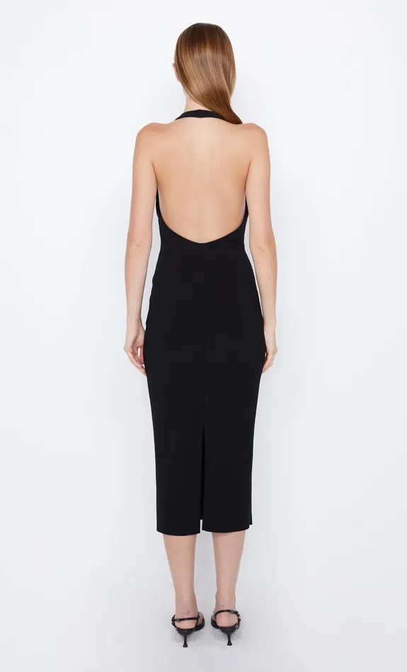 Bec Bridge Maxi Dresses Women ELVIE HALTER MIDI DRESS 8211 BLACK