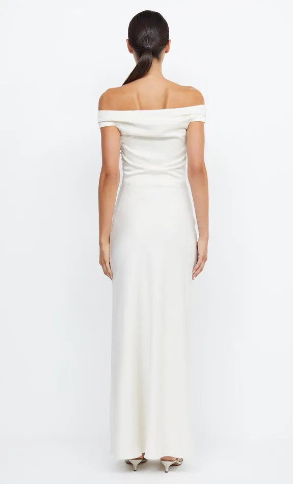 Bec Bridge Maxi Dresses Women ETERNITY OFF SHOULDER MAXI 8211 CREAM