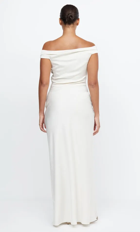 Bec Bridge Maxi Dresses Women ETERNITY OFF SHOULDER MAXI 8211 CREAM