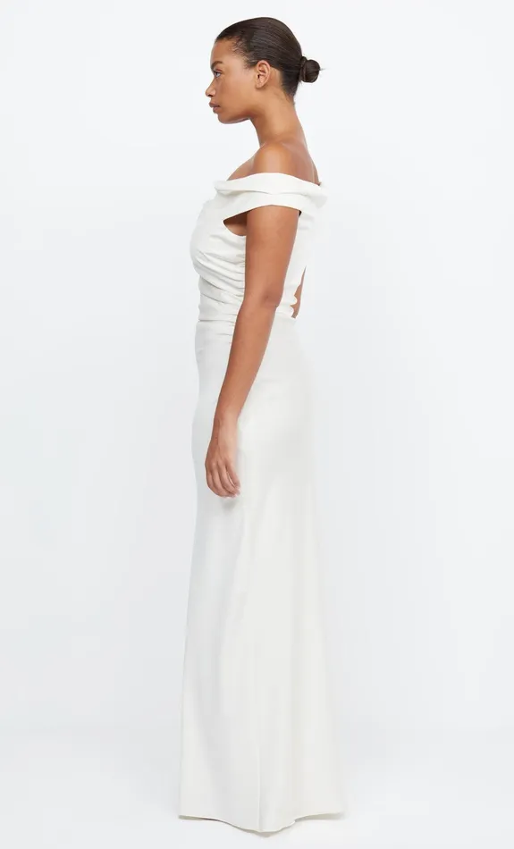 Bec Bridge Maxi Dresses Women ETERNITY OFF SHOULDER MAXI 8211 CREAM