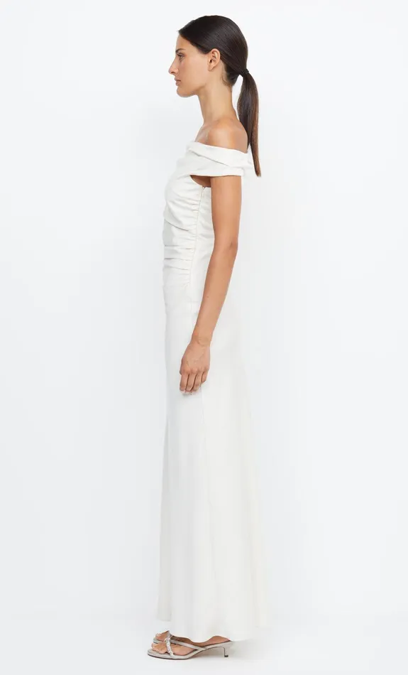 Bec Bridge Maxi Dresses Women ETERNITY OFF SHOULDER MAXI 8211 CREAM