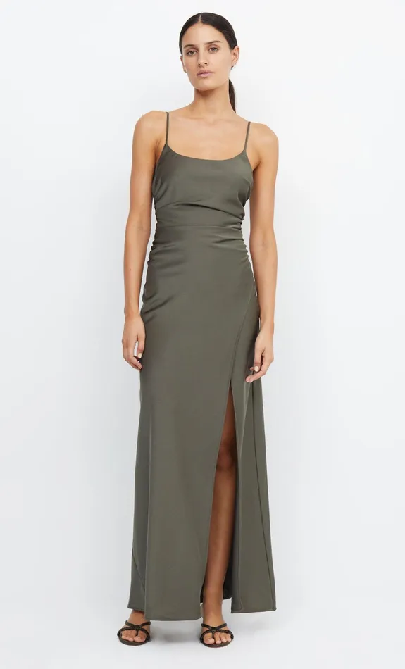 Bec Bridge Maxi Dresses Women ETERNITY SCOOP MAXI DRESS 8211 DARK WILLOW
