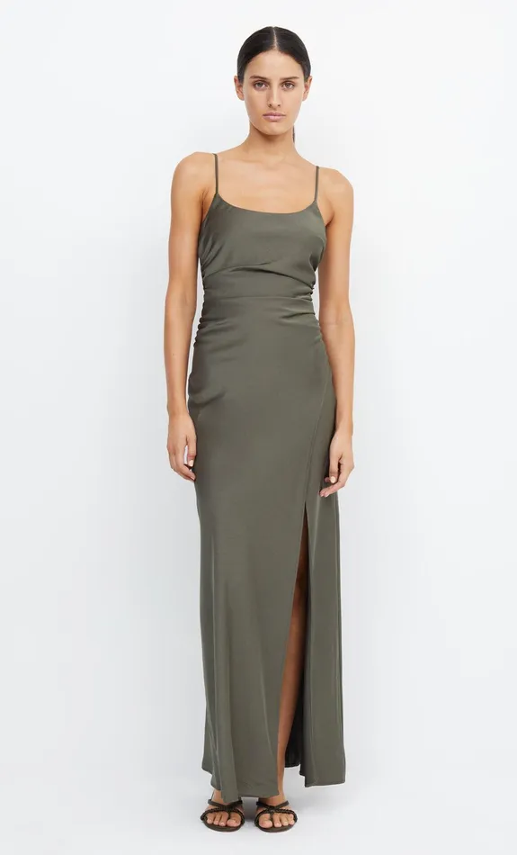 Bec Bridge Maxi Dresses Women ETERNITY SCOOP MAXI DRESS 8211 DARK WILLOW