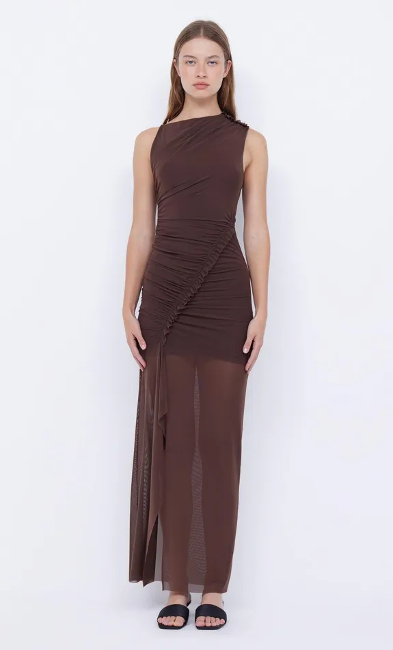 Bec Bridge Maxi Dresses Women JULIEN ASYM MAXI DRESS 8211 CHOC