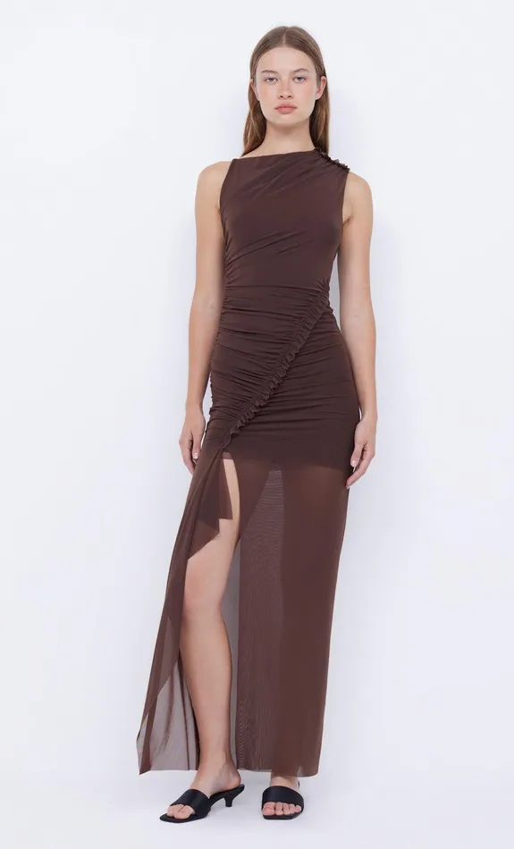 Bec Bridge Maxi Dresses Women JULIEN ASYM MAXI DRESS 8211 CHOC