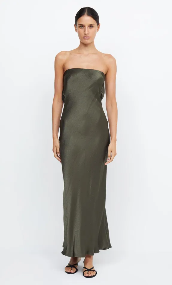 Bec Bridge Maxi Dresses Women MOON DANCE STRAPLESS DRESS 8211 DARK WILLOW