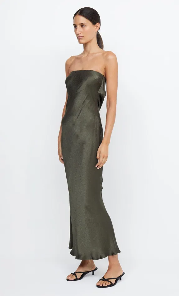 Bec Bridge Maxi Dresses Women MOON DANCE STRAPLESS DRESS 8211 DARK WILLOW