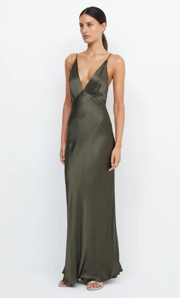 Bec Bridge Maxi Dresses Women MOON DANCE V MAXI DRESS 8211 DARK WILLOW