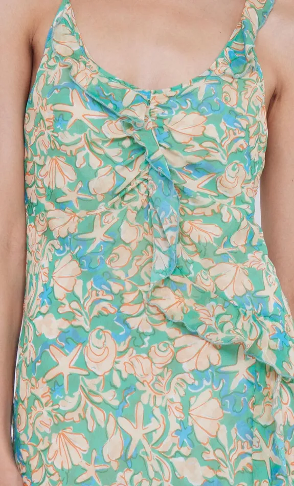 Bec Bridge Maxi Dresses Women OASIS FRILL MAXI DRESS 8211 UNDER THE SEA