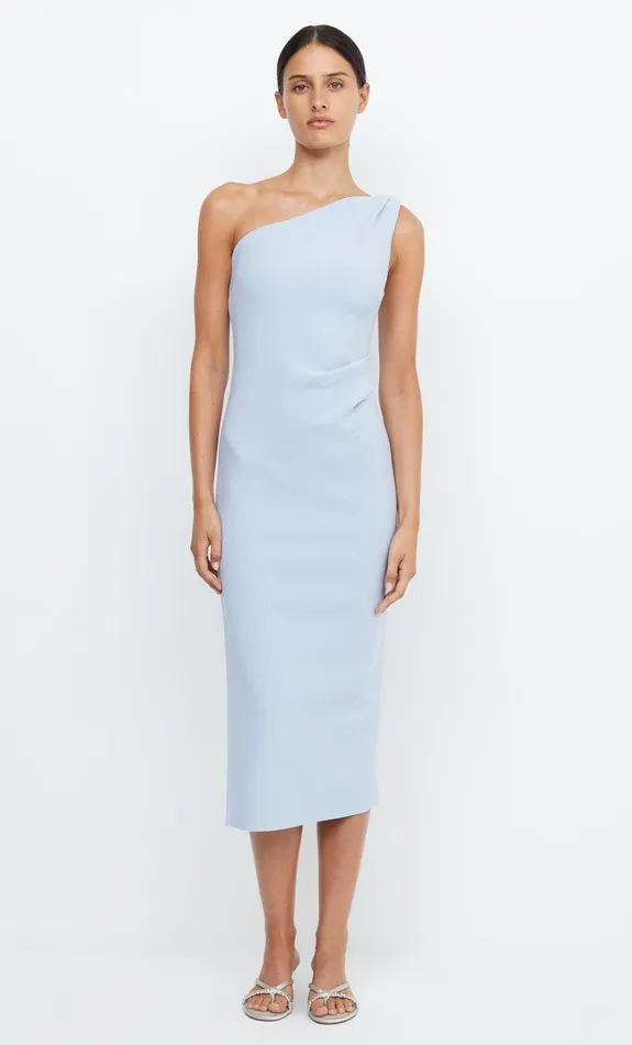 Bec Bridge Midi Dresses Women BE MINE ASYM DRESS 8211 DUSTY BLUE