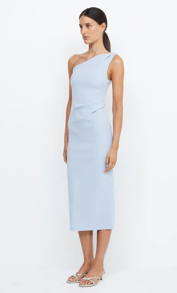 Bec Bridge Midi Dresses Women BE MINE ASYM DRESS 8211 DUSTY BLUE