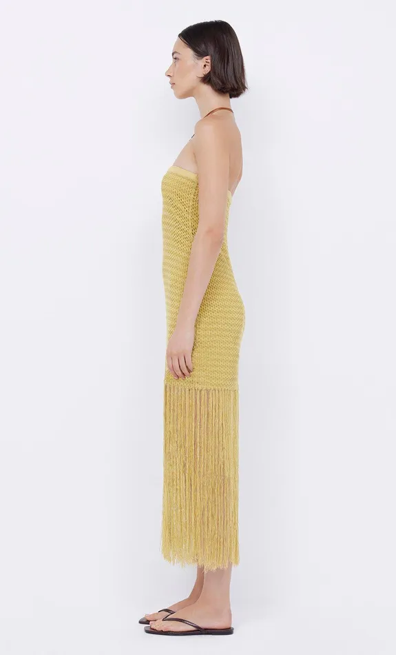 Bec Bridge Midi Dresses Women CALISTA STRAPLESS DRESS 8211 CITRUS