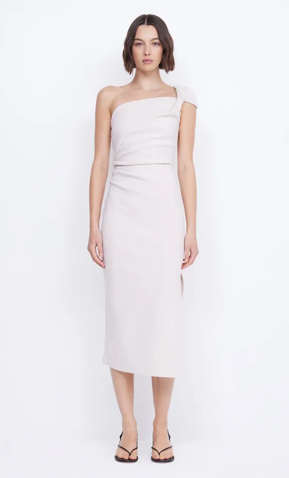 Bec Bridge Midi Dresses Women ELEA ASYM MIDI DRESS 8211 VANILLA BEAN