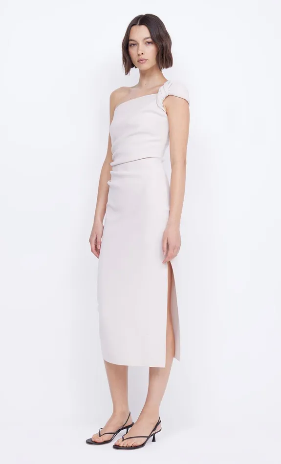 Bec Bridge Midi Dresses Women ELEA ASYM MIDI DRESS 8211 VANILLA BEAN