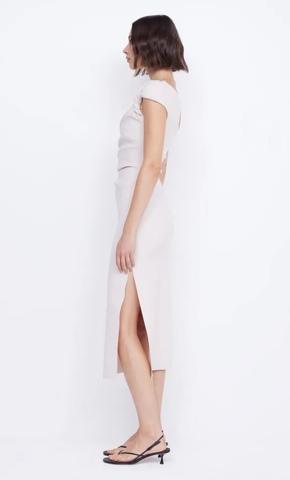 Bec Bridge Midi Dresses Women ELEA ASYM MIDI DRESS 8211 VANILLA BEAN