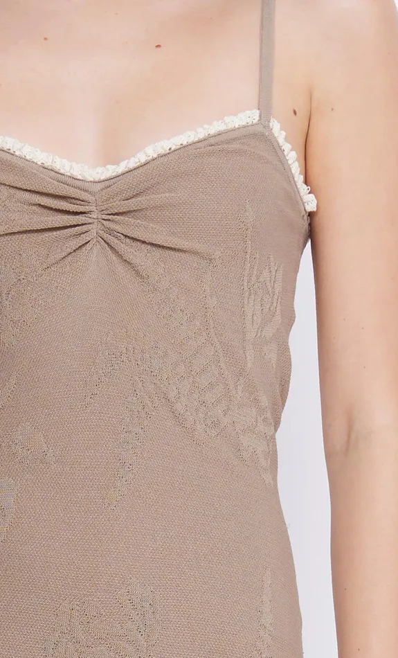 Bec Bridge Mini Dresses Women NAELLE KNIT MINI DRESS 8211 TAUPE