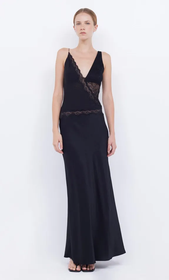 Bec Bridge Prom Dresses Women ABRIELLE LACE MAXI DRESS 8211 BLACKBLACK