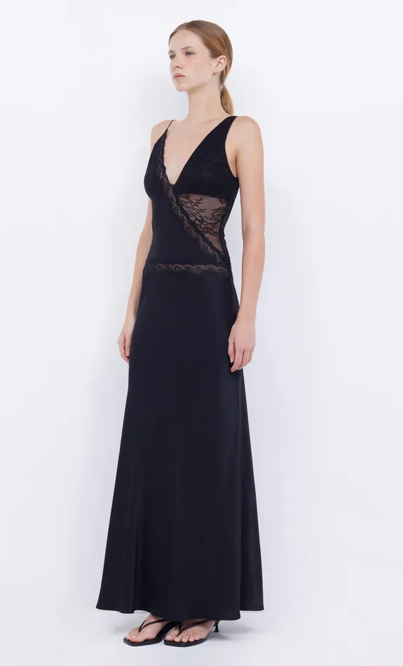 Bec Bridge Prom Dresses Women ABRIELLE LACE MAXI DRESS 8211 BLACKBLACK