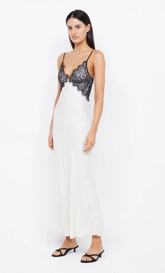 Bec Bridge Prom Dresses Women EMERY LACE MAXI DRESS 8211 IVORYBLACK