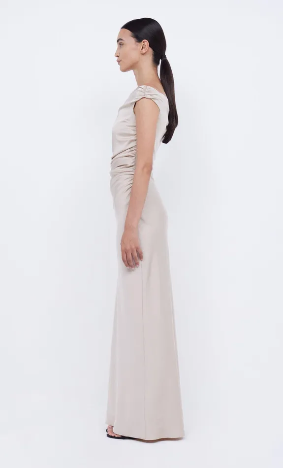 Bec Bridge Prom Dresses Women ETERNITY OFF SHOULDER MAXI 8211 SAND