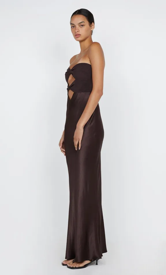 Bec Bridge Prom Dresses Women HALLE STRAPLESS DRESS 8211 CHOCOLATE