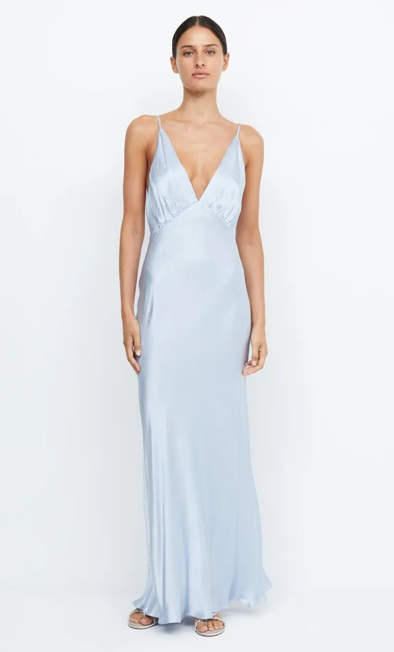 Bec Bridge Prom Dresses Women MOON DANCE V MAXI DRESS 8211 DUSTY BLUE