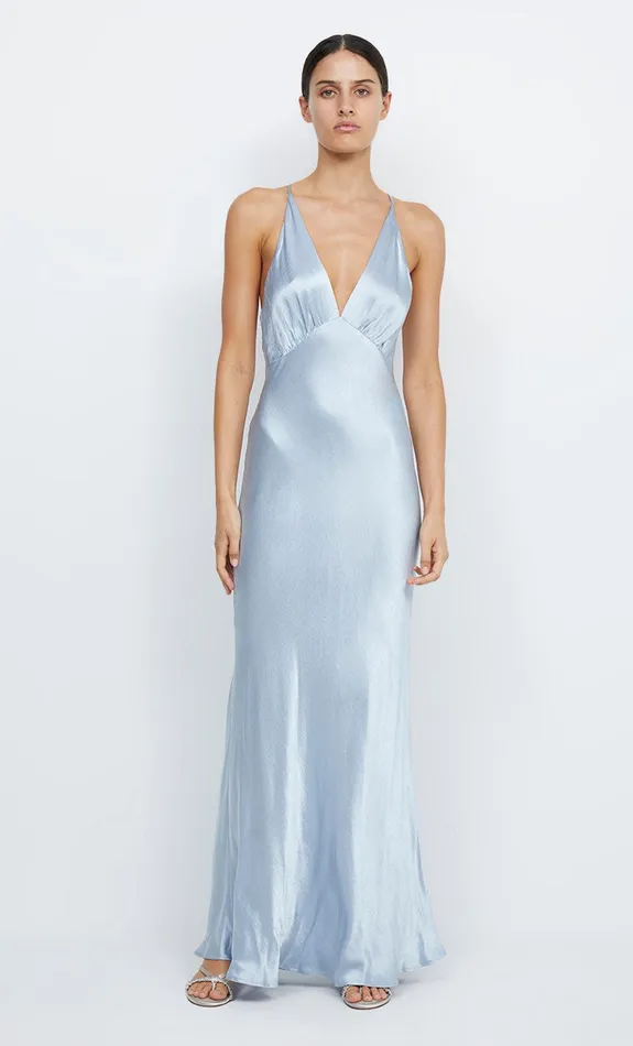 Bec Bridge Prom Dresses Women MOON DANCE V MAXI DRESS 8211 DUSTY BLUE