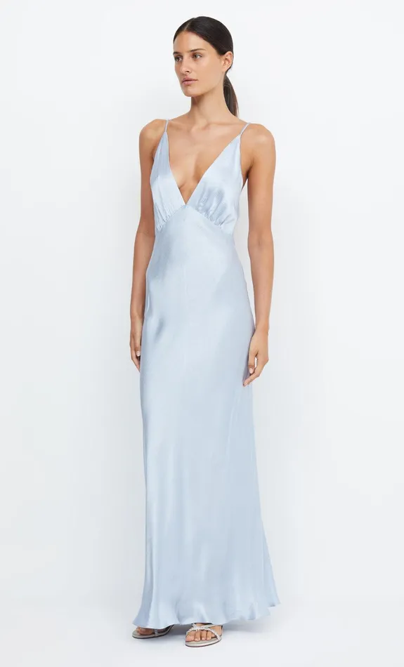 Bec Bridge Prom Dresses Women MOON DANCE V MAXI DRESS 8211 DUSTY BLUE