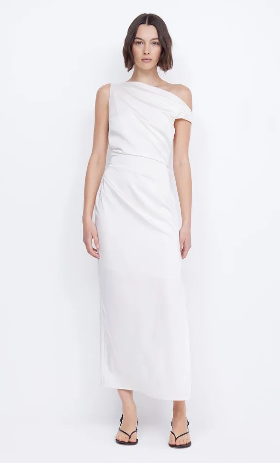Bec Bridge Prom Dresses Women ROCHELLE ASYM MIDI DRESS 8211 CREAM