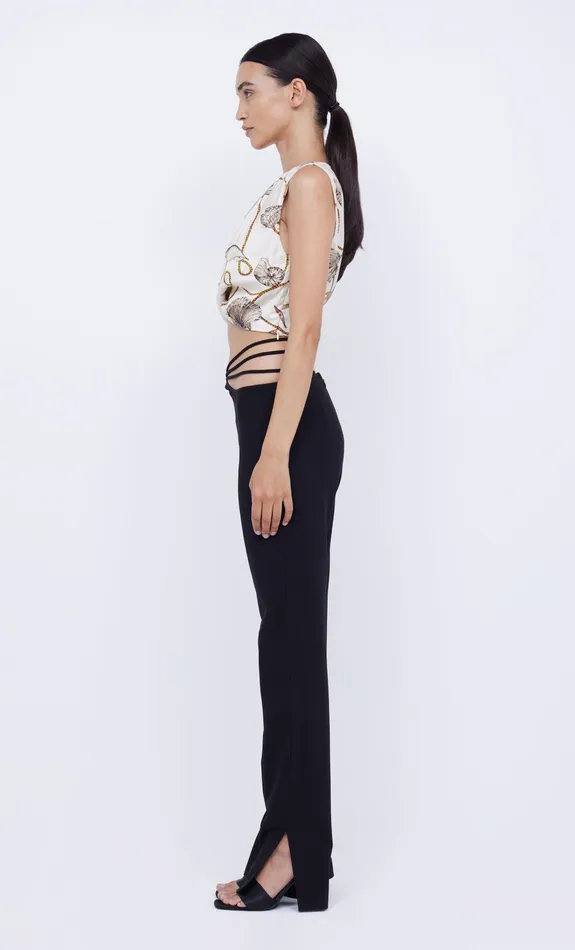 Bec Bridge Sleeveless Women BAYSIDE TWIST CROP TOP 8211 PARISIAN SHELL