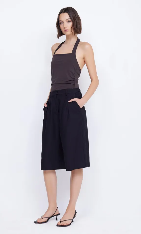 Bec Bridge Sleeveless Women BLANCHE HALTER TOP 8211 ESPRESSO