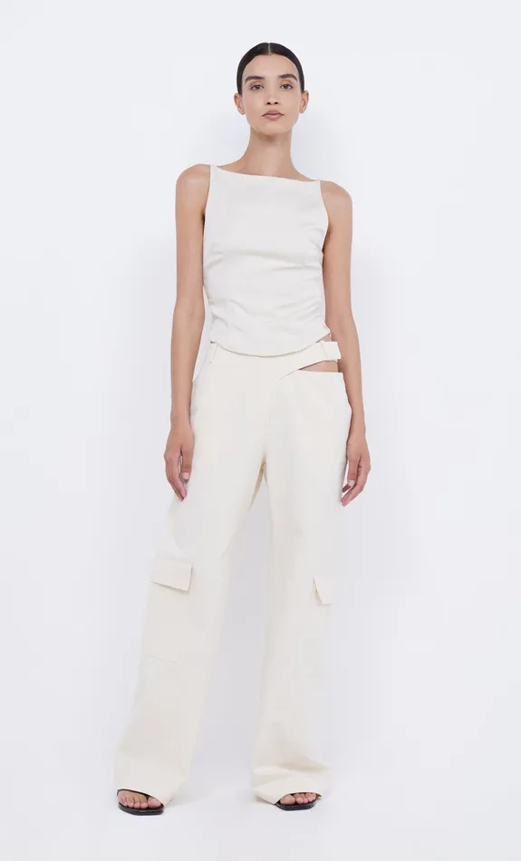 Bec Bridge Sleeveless Women JONES BOATNECK TOP 8211 VANILLA BEAN