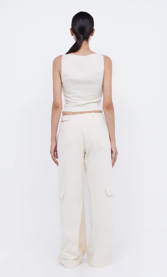 Bec Bridge Sleeveless Women JONES BOATNECK TOP 8211 VANILLA BEAN