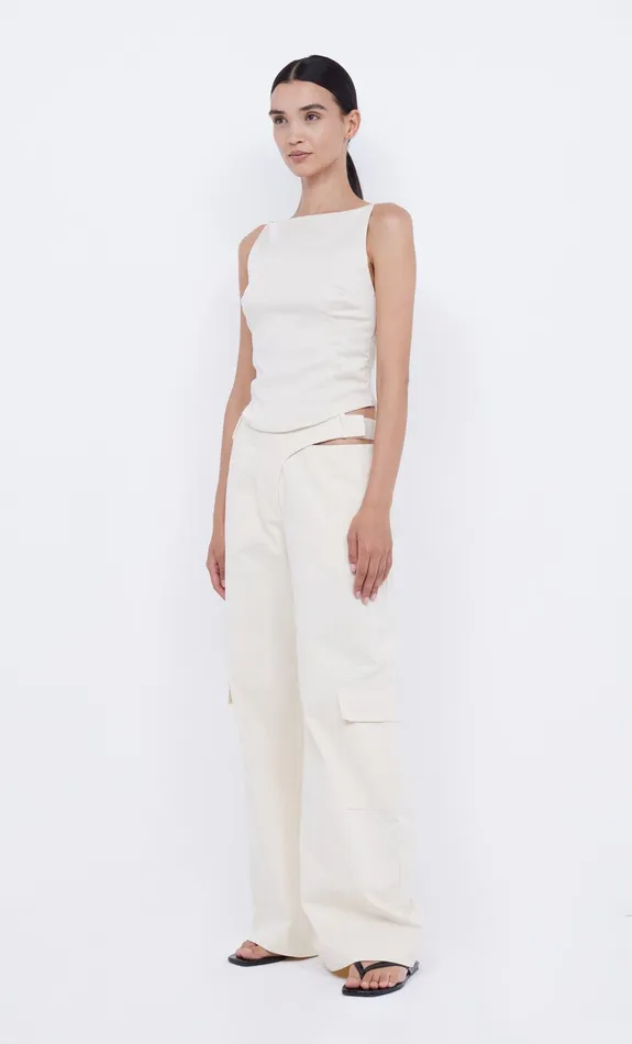 Bec Bridge Sleeveless Women JONES BOATNECK TOP 8211 VANILLA BEAN