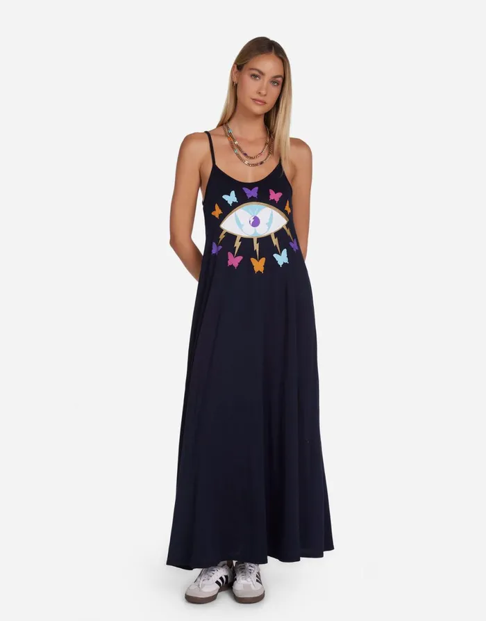 Berna Butterfly Eye Navy Women039s Lauren Moshi Dresses