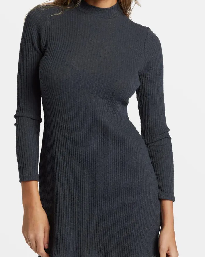 Billabong Dresses Dawn LongSleeve Mini Dress Black Sands 8211 Women Billabong Dresses Dawn LongSleeve Mini Dress Black Sands 8211 Women