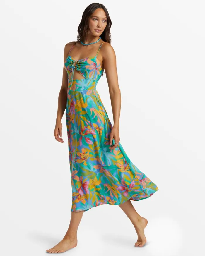 Billabong Dresses Red Hot CutOut Midi Dress Marina 8211 Women Billabong Dresses Red Hot CutOut Midi Dress Marina 8211 Women