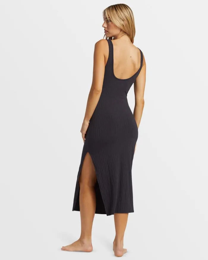 Billabong Dresses Take A Look Rib Knit Dress Black Sands 8211 Women Billabong Dresses Take A Look Rib Knit Dress Black Sands 8211 Women