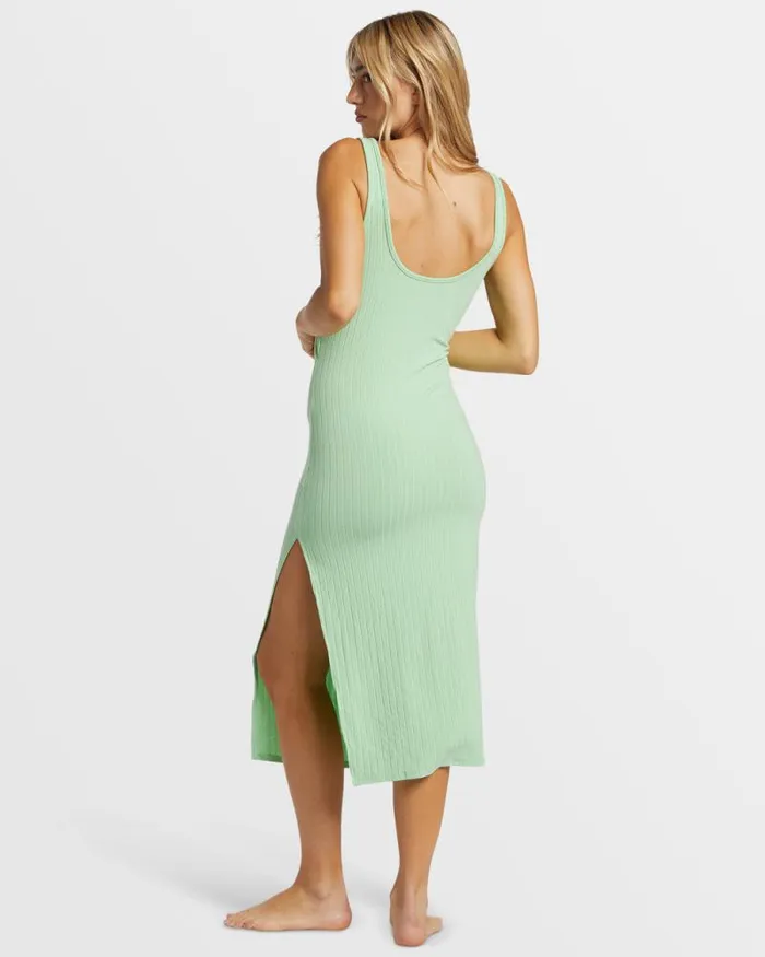 Billabong Dresses Take A Look Rib Knit Dress Bright Meadow 8211 Women Billabong Dresses Take A Look Rib Knit Dress Bright Meadow 8211 Women