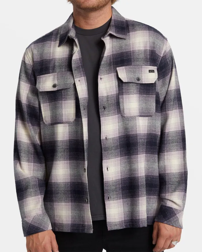 Billabong Flannels Offshore Long Sleeve Flannel Shirt Purple Ash 8211 Men Billabong Flannels Offshore Long Sleeve Flannel Shirt Purple Ash 8211 Men