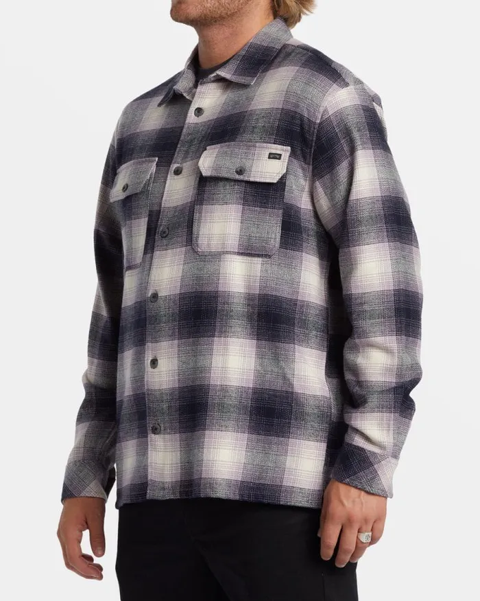 Billabong Flannels Offshore Long Sleeve Flannel Shirt Purple Ash 8211 Men Billabong Flannels Offshore Long Sleeve Flannel Shirt Purple Ash 8211 Men
